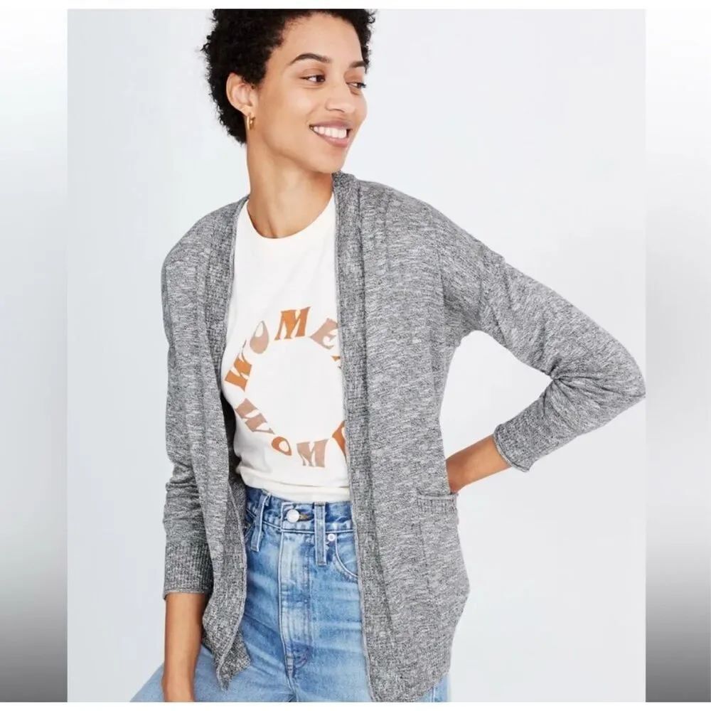 Madewell Bradley marled academia S preppy cardigan